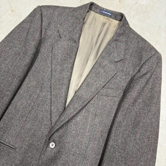 Vintage Daniel Hechter Paris Flannel Wool Blazer Sport Coat 40R - Picture 3 of 10